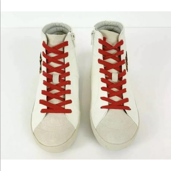 NEW Steve Madden Bumping White High Tops - 5.5 - Picture 4 of 7